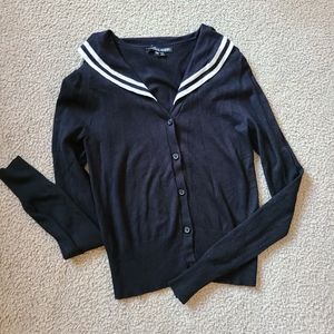 Hell Bunny Sailor Black Cardigan